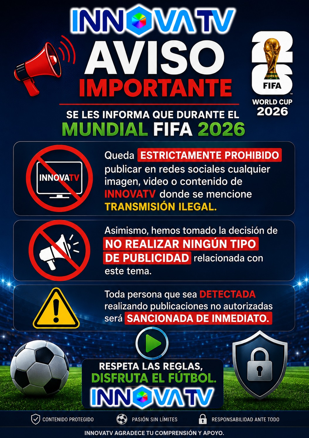 Aviso importante